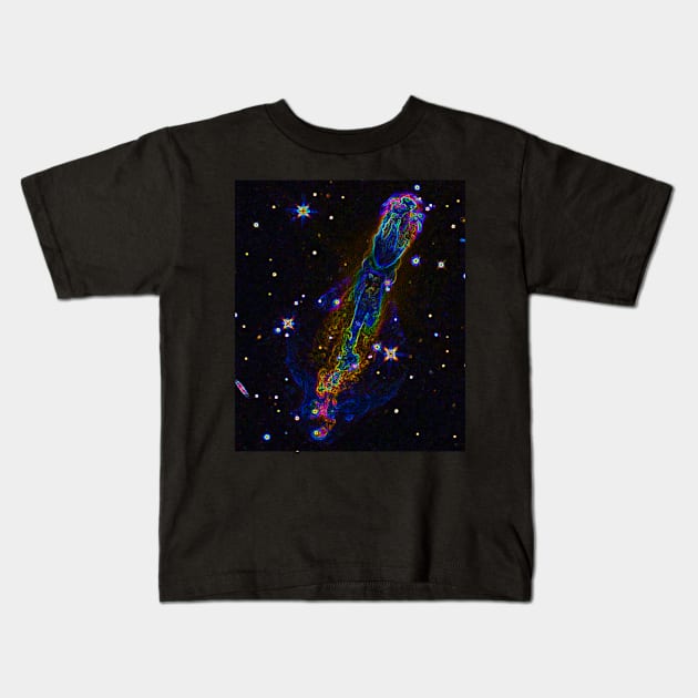 Black Panther Art - Glowing Edges 218 Kids T-Shirt by The Black Panther